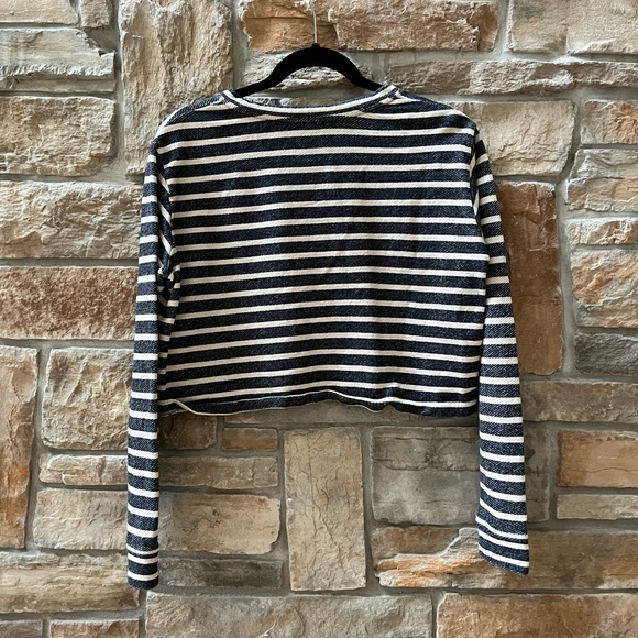 Club Monaco Striped Cropped Sweater - Picture 5 of 5